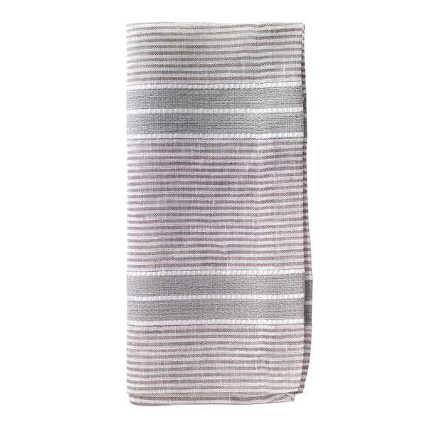 Bodrum Brighton striped linen blend napkins, set of 4