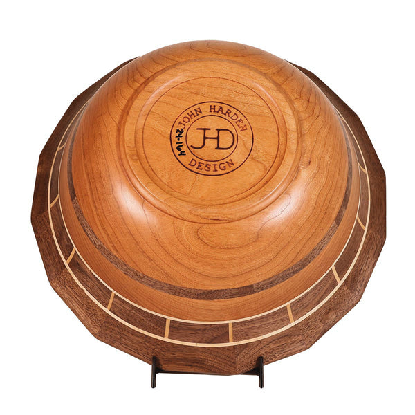 One-of-a-kind fluted & segmented centerpiece bowl
