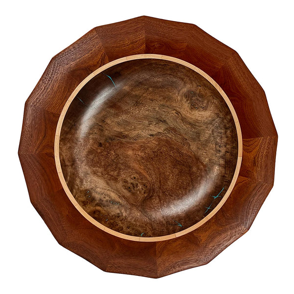 One-of-a-kind fluted centerpiece bowl