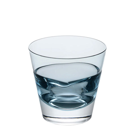 Sugahara Duo Indigo fused old fashioned glass