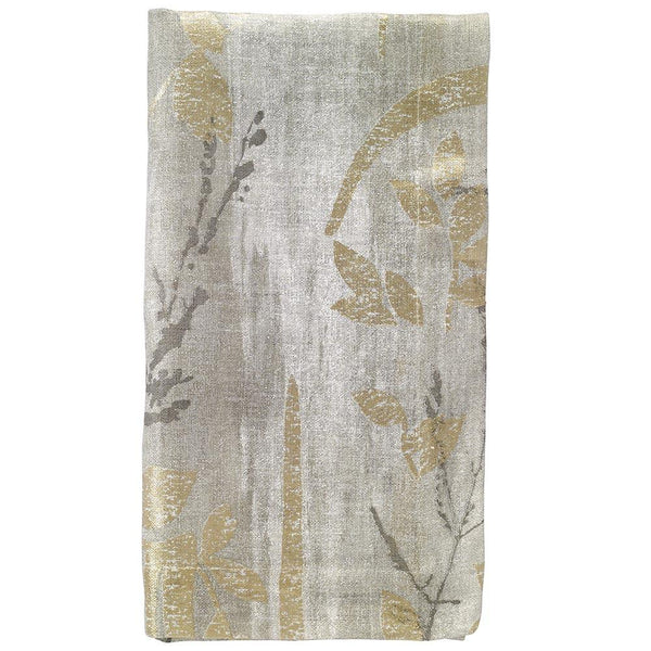 Bodrum Avignon metallic print linen napkins, set of 4