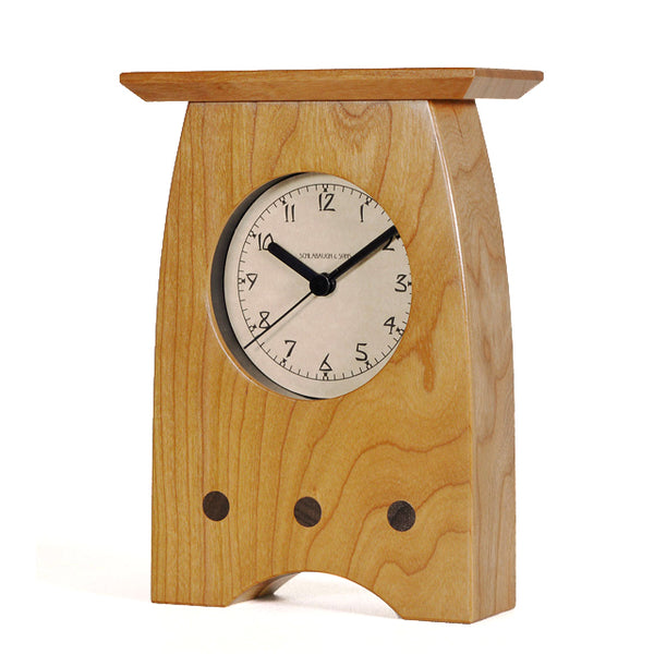 Arts and Crafts curved clock