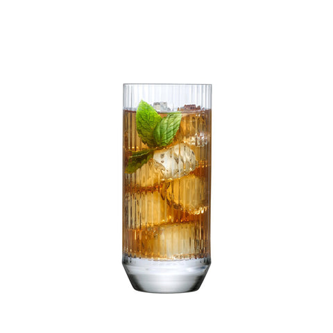 Fine-line highball glass in lead-free crystal, set of 4