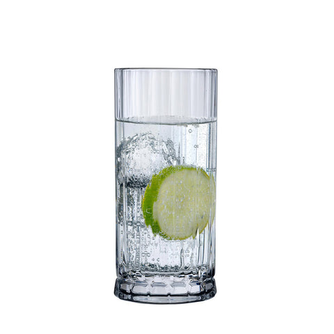 Wide-cut highball glass in lead-free crystal, set of 4