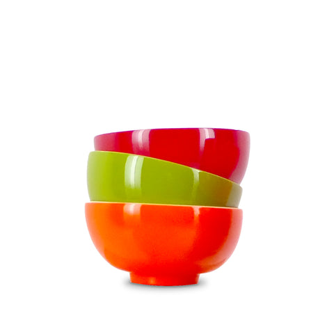 Lacquered bamboo individual bowl, small