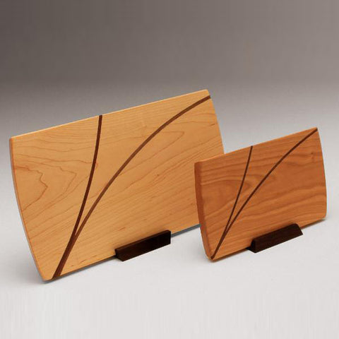 Inlaid cherry wood boards