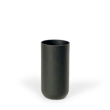 Sugahara Black matte glass straight-sided tumbler