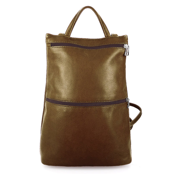 Sven slim lightweight leather backpack
