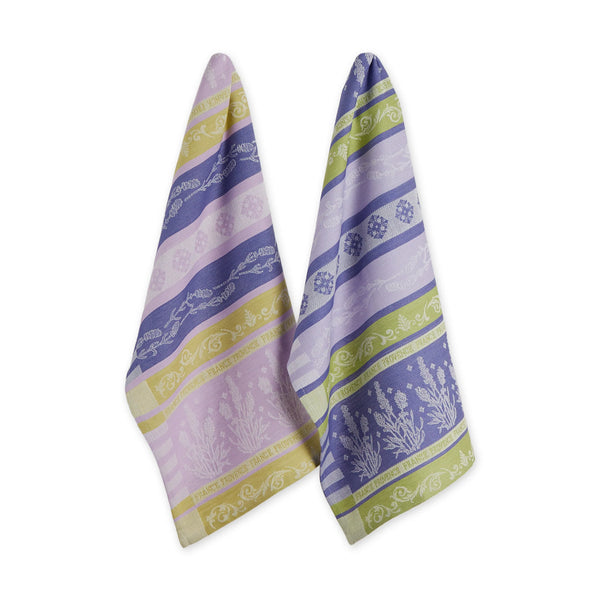 Dishtowel set of 2, Jacquard Lavender
