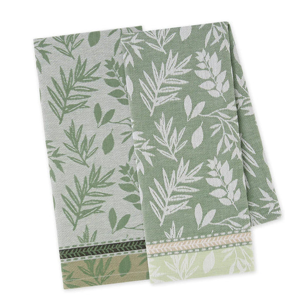 Dishtowel set of 2, Jacquard Ferns