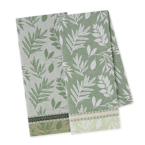 Dishtowel set of 2, Jacquard Ferns