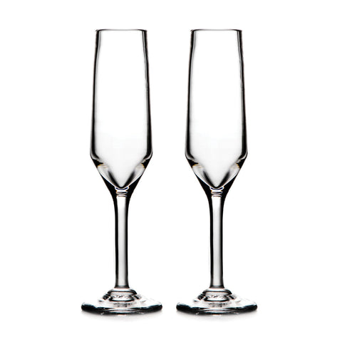 Simon Pearce Bristol champagne flute, set of 2
