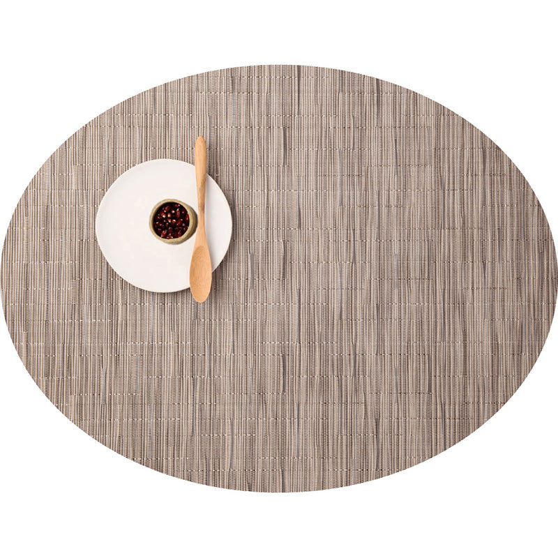 Secret de Gourmet Placemat van afgewerkt zeegras - 4x - naturel - rond Secret de Gourmet Placemat van afgewerkt zeegras - 4x - naturel - rond