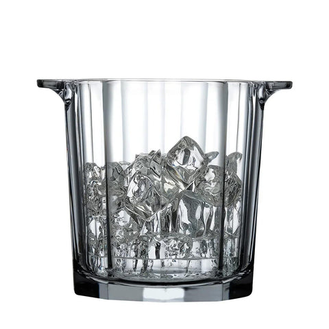 Fluted ice bucket in lead-free crystal