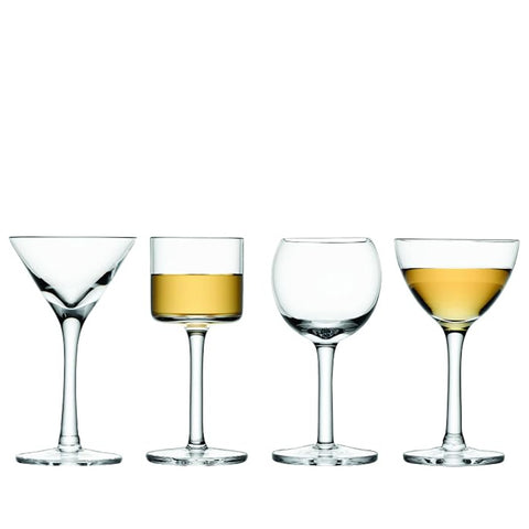 LSA Lulu mini assorted liqueur glasses set of 4