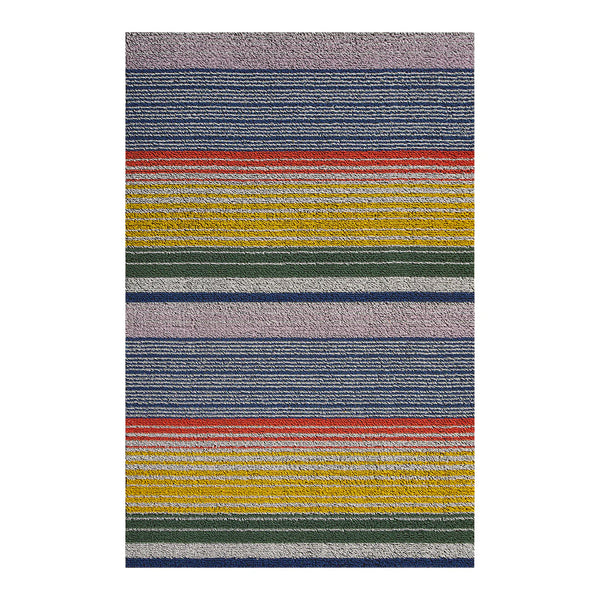 Chilewich Pop Stripe shag floor mats