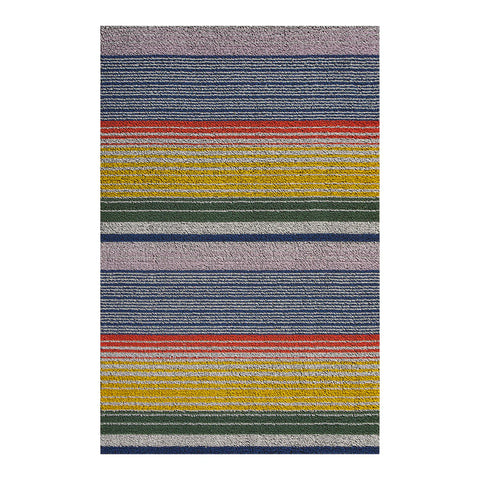 Chilewich Pop Stripe shag floor mats
