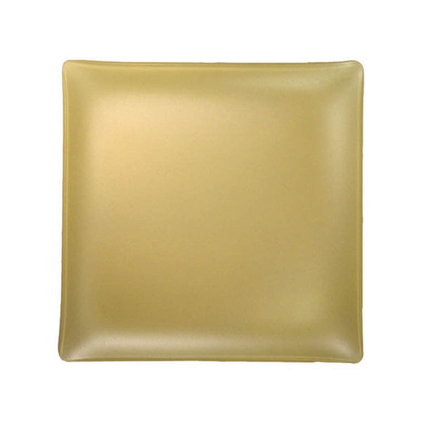 Seaglass 11" square recycled glass plate