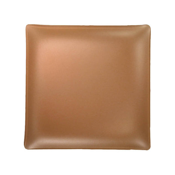 Seaglass 11" square recycled glass plate