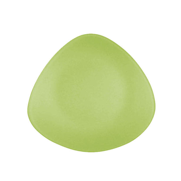 Seaglass 7" triangle recycled glass plate