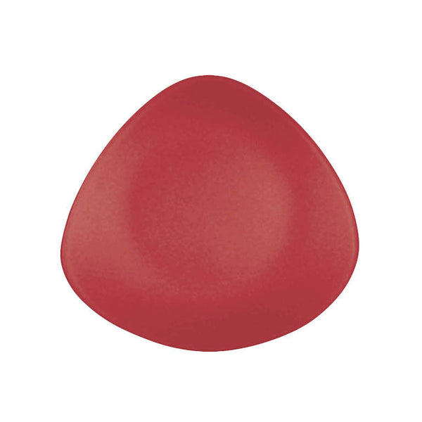 Seaglass 7" triangle recycled glass plate