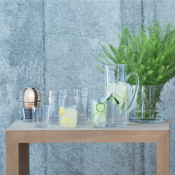 LSA Basis classic straight-sided glass pitcher