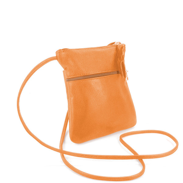 Sven mini 2-zip leather crossbody bag