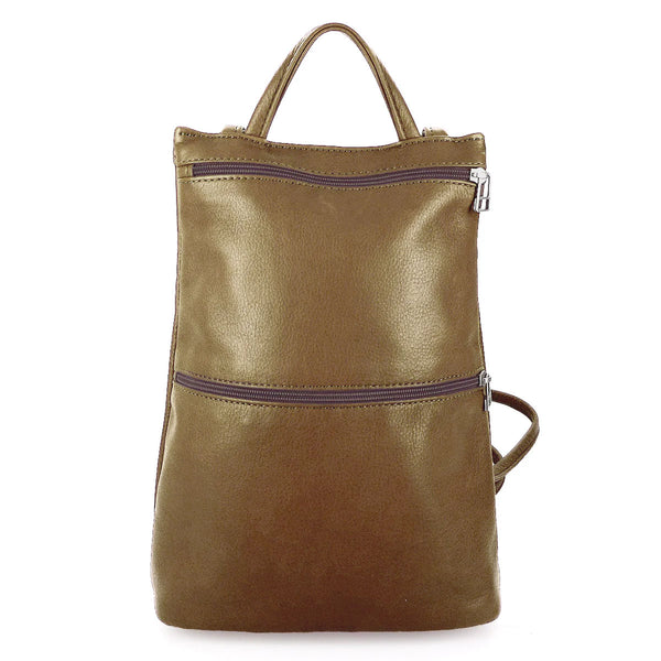 Sven slim lightweight leather backpack