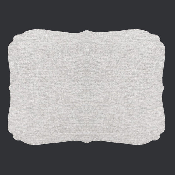 Bodrum Curly vinyl easy-care placemats, Oatmeal, set of 4