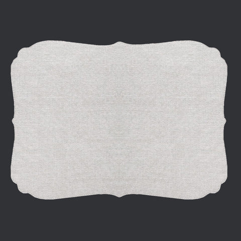 Bodrum Curly vinyl easy-care placemats, Oatmeal, set of 4