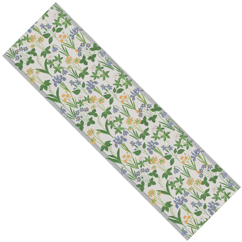 Ekelund table runner solbla blue flowers