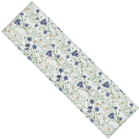 Ekelund table runner sommar blue flowers