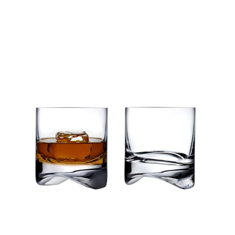 Arch base whiskey glass, set of 2