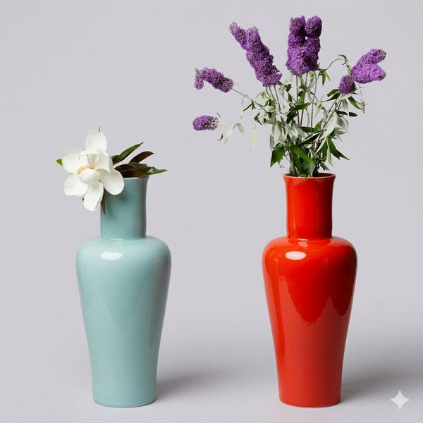 Large classic porcelain vase