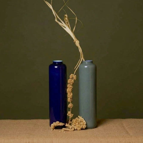 Medium cylinder porcelain vase