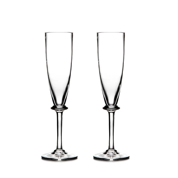 Simon Pearce Cavendish champagne flute, set of 2