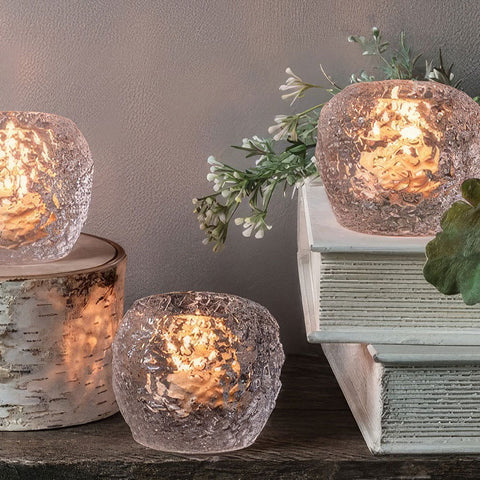 Simon Pearce Love Your Brain tealight holder