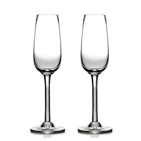 Simon Pearce Woodstock champagne flute, set of 2