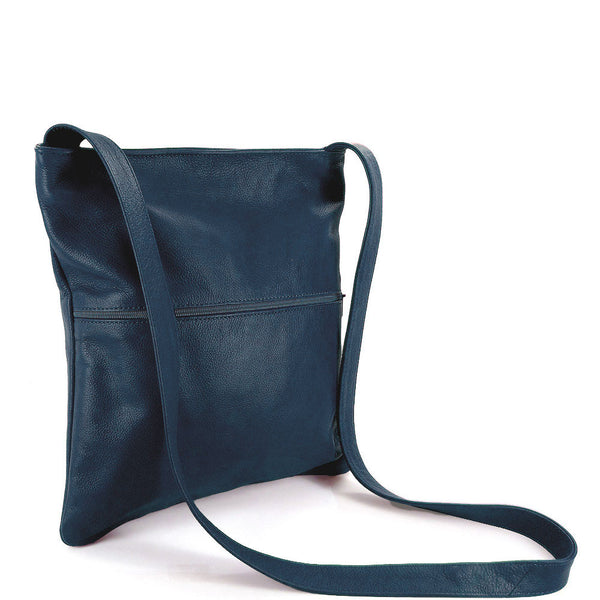 Sven lightweight vertical leather crossbody bag in stock