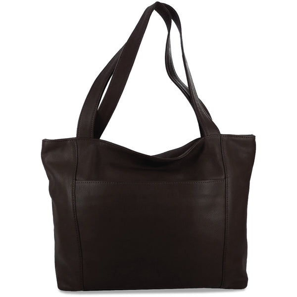 Sven lightweight large leather tote in-stock