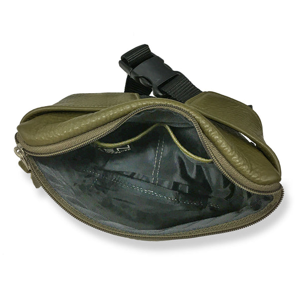 Sven multi-compartment leather fanny pack