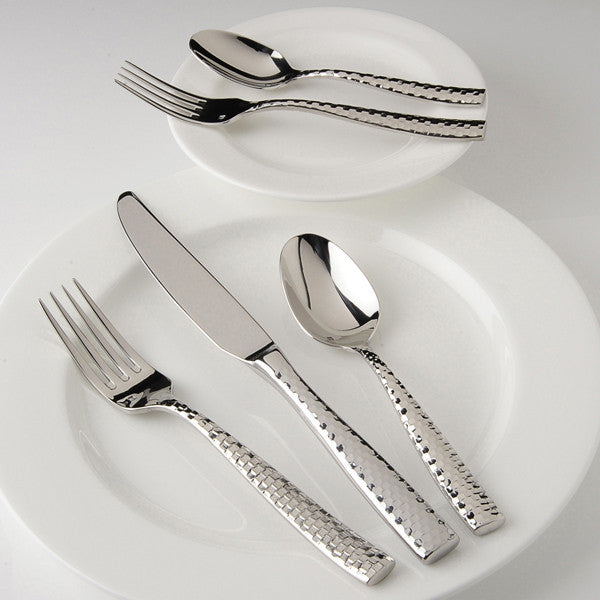 Fortessa Lucca Faceted 5-piece place setting