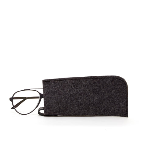 Merino wool felt eyeglass case
