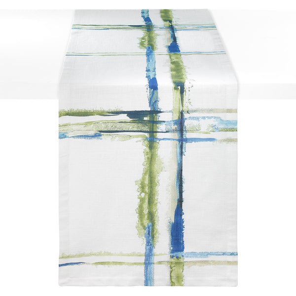 Bodrum Abstract Grid 100% cotton napkins and runners