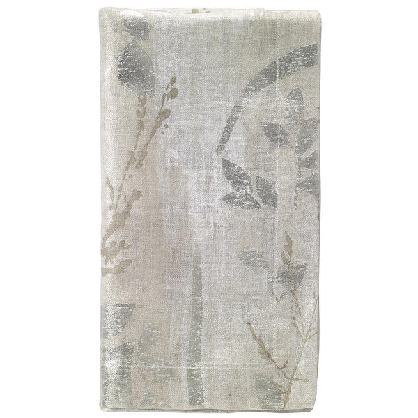 Bodrum Avignon metallic print linen napkins, set of 4