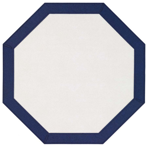 Bodrum Bordino octagon vinyl easy-care placemats, set of 4