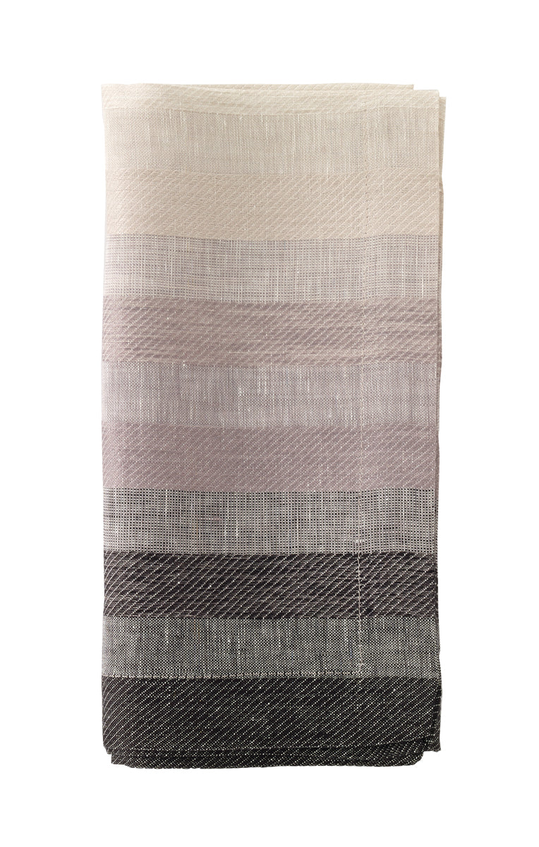 Bodrum Gradient Stripe linen napkins, set of 4 - Terrestra