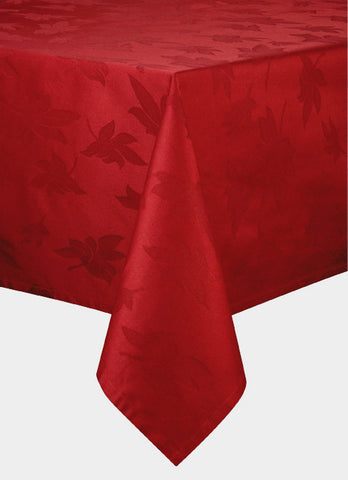Bodrum Leaves cotton damask tablecloths, in-store