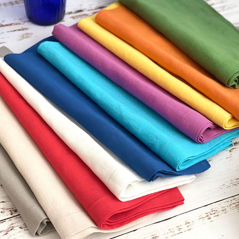 Bodrum Mykonos stone-washed cotton-linen blend napkins, set of 4