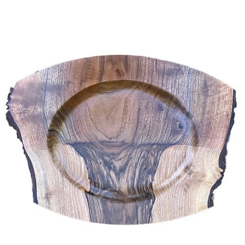 Nicasio Woodworks Wedded Wood™ natural edge oval tray